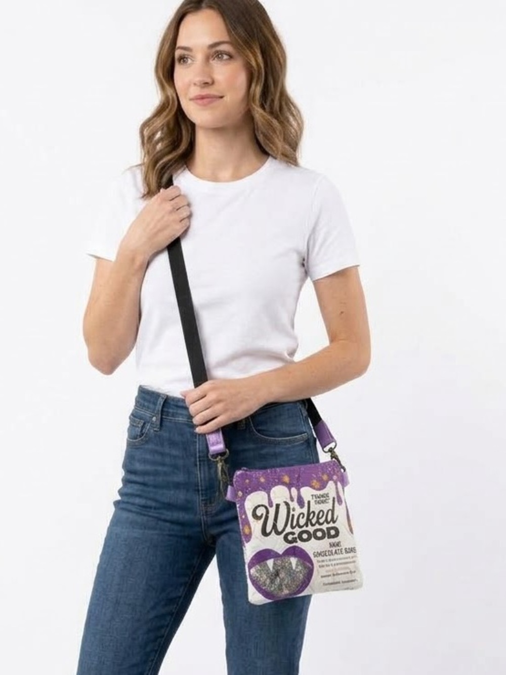 NEW Upcycled Trader Joe’s Halloween Quilted Pouch Bag